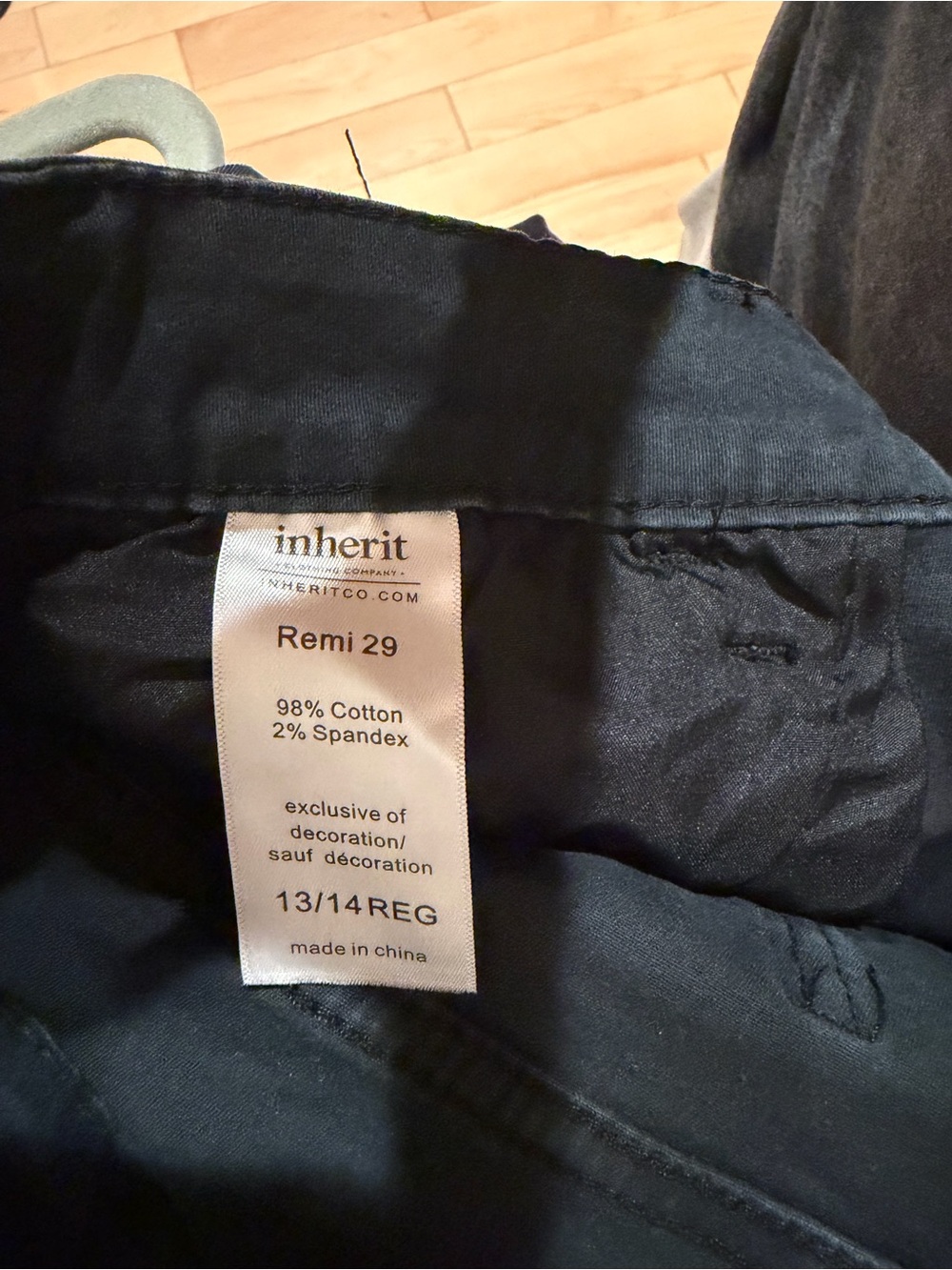 Inherit Black Denim Skirt - Picture 3 of 3